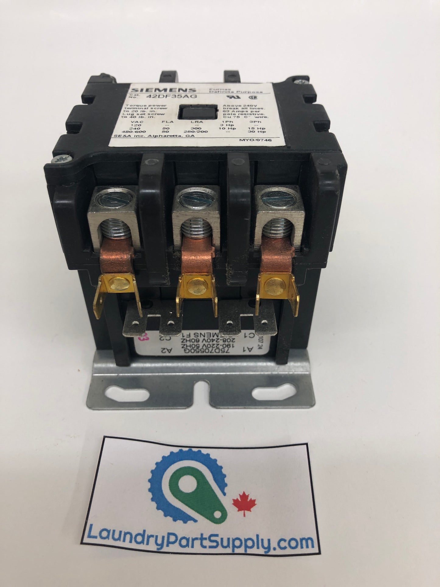 HEATER CONTACTOR 220v TPST 62amp