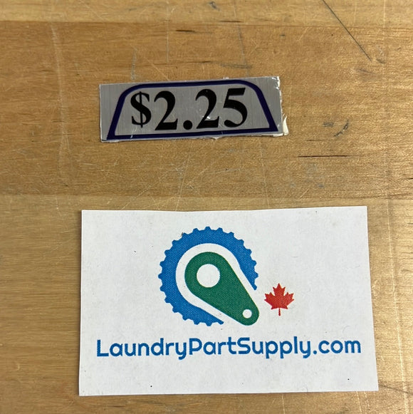 $2.25 HANDLE VEND DECAL- Each Sold Separately