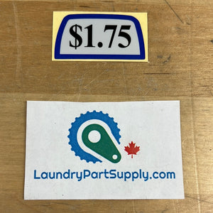$1.75 HANDLE VEND DECAL- Each Sold Separately